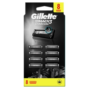 GILLETTE Mach3 Náhradní hlavice Charcoal 8 kusů