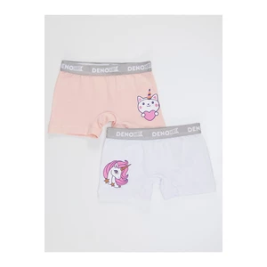 Denokids Boxer Shorts - Pink - Graphic