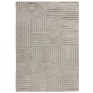 Szary dywan wełniany Flair Rugs Zen Garden, 120x170 cm