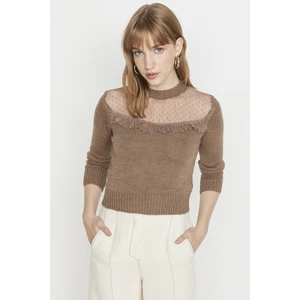 Trendyol Sweater - Beige - Regular fit