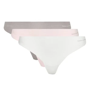 Tommy Hilfiger 3 PACK - dámská tanga UW0UW03872-0W5 XS