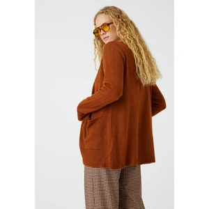 Koton Cardigan - Brown - Relaxed fit