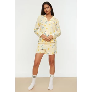 Trendyol Pajama Set - Yellow - Plain