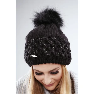 Black winter cap