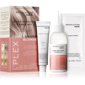 Revolution Haircare Plex Bond Restore Kit sada pre zvýraznenie farby vlasov odtieň Silver Blonde