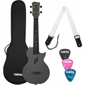 Cascha HH 2258E Koncert ukulele Black