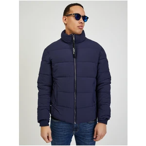 Dark blue Men's Quilted Winter Jacket Guess - Men