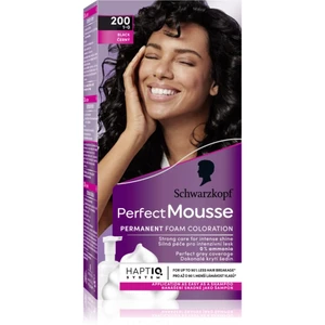Schwarzkopf Perfect Mousse permanentní barva na vlasy odstín 200 Black 1 ks