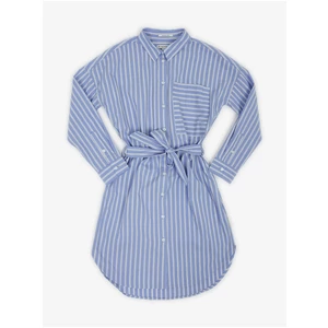 Blue Girl Striped Shirt Dress Tom Tailor - Girls