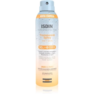 ISDIN Transparent Spray Wet Skin transparentní sprej na opalování SPF 30 250 ml