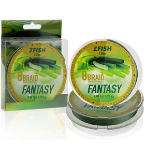 Zfish splénaná šňůra fantasy 8 braid 130 m - 0,15 mm 10,9 kg