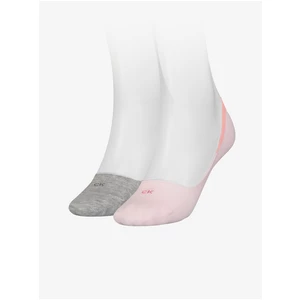 Calvin Klein Set of two pairs of women's socks in gray and pink Calvin Kle - Ladies