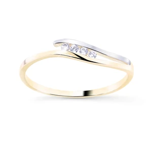Cutie Diamonds Krásný bicolor prsten ze zlata s brilianty DZ8026-00-X-1 61 mm