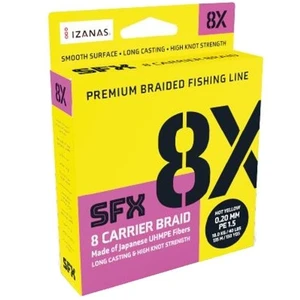 Sufix splétaná šňůra sfx 8x žlutá 135 m - 0,185 mm 13 kg