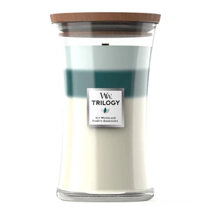 WoodWick Vonná svíčka velká Trilogy Icy Woodland 609,5 g