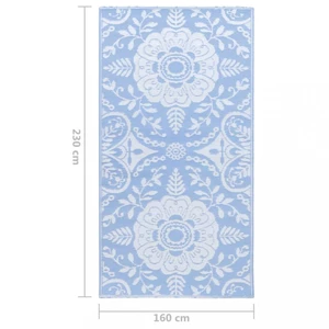 Venkovní koberec PP modrá Dekorhome 160x230 cm,Venkovní koberec PP modrá Dekorhome 160x230 cm