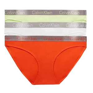 Calvin Klein 3 PACK - dámské kalhotky Bikini QD3561E-6S2 XL