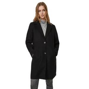 Vero Moda Dámský kabát VMPAULA Regular Fit 10248801 Black Solid L