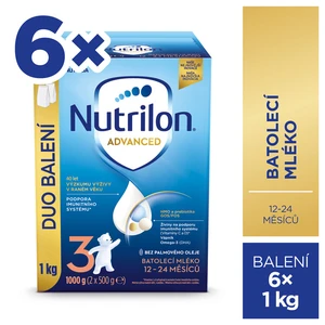 Nutrilon 3 Advanced DUO balenie 6 x 1 kg