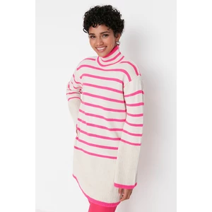Trendyol Beige Striped Knitwear Sweater