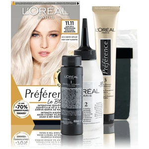 L’Oréal Paris Préférence Le Blonding barva na vlasy pro zesvětlení vlasů odstín 11.11 Ultra-Light Cool Crystal Blonde 1 ks