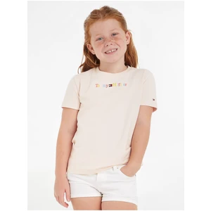 Light pink girly T-shirt Tommy Hilfiger - Girls