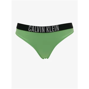 Zelený dámský spodní díl plavek Calvin Klein Underwear Intense Powe - Dámské