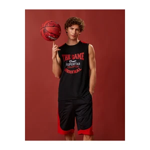 Koton College Singlets Crew Neck Printed Breathable Fabric