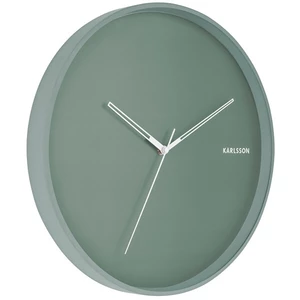 KARLSSON Nástěnné hodiny Hue Metal – zelená