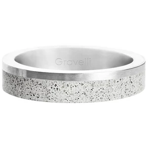 Gravelli Betonový prsten Edge Slim ocelová/šedá GJRUSSG021 66 mm