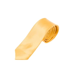 Žltá pánska elegantná kravata BOLF K001