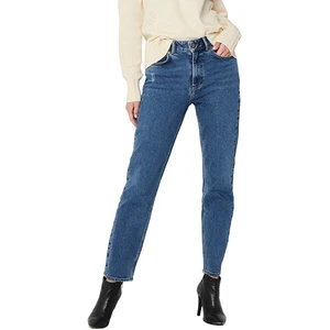 Jacqueline de Yong Dámske džínsy JDYKAJA LIFE Straight Fit 15216501 Medium Blue Denim 28/32