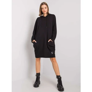 Black sweatshirt dress