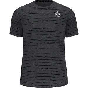 Odlo Male T-shirt s/s crew neck ZEROWEIGHT ENGINEERED CHILL-TEC black melange XL