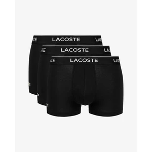 Set of three black lacoste boxer shorts - Men