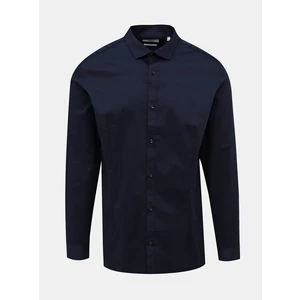 Dark Blue Slim Fit Shirt Jack & Jones Parma - Men