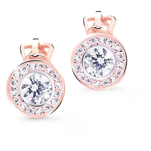 Cutie Jewellery Nežné náušnice kôstky s trblietavými zirkónmi Z8028-30-10-X-4