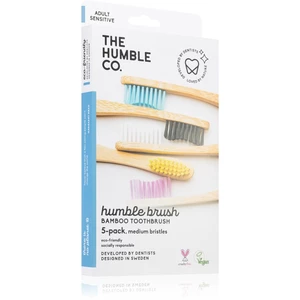 The Humble Co. Brush Adult bambusový zubní kartáček medium I. 5 ks