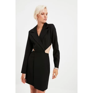 Trendyol Black Cut-Out Detailed Jacket Dress