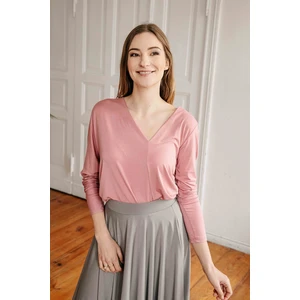 By Your Side Woman's Blouse Aloe Antic Rose