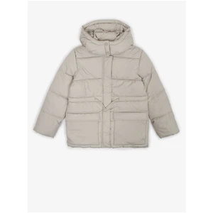 Tom Tailor Light Grey Girly Quilted Winter Jacket with Detachable Hood Tom - Girls