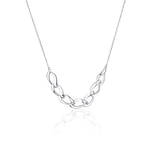 JVD Pôvabný strieborný náhrdelník so zirkónmi SVLN0206SH20042
