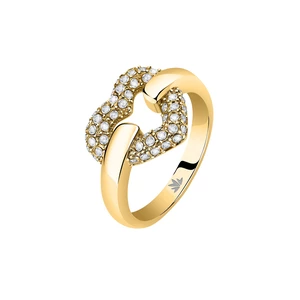 Morellato Romantický pozlátený prsteň z ocele Bagliori SAVO280 56 mm