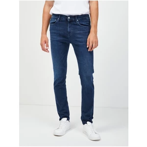 Tmavě modré pánské skinny fit džíny Calvin Klein Jeans - Pánské