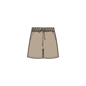 WOMENS SHORTS L-SH-4009 DBEIGE