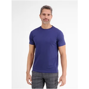 Dark blue men's basic T-shirt LERROS - Men