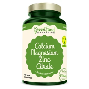 GreenFood Nutrition Calcium Magnesium Zinc Citrate 120 kapslí