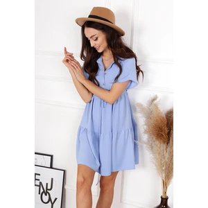 cut-off dress with a collar