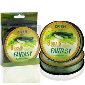 Zfish splénaná šňůra fantasy 8 braid 300 m - 0,35 mm 31,9 kg