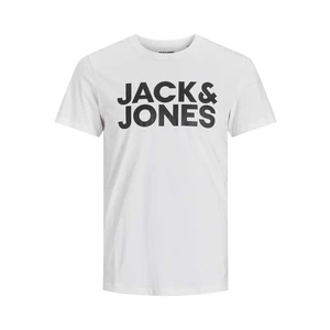 Jack&Jones Pánske tričko JJECORP Slim Fit 12151955 White XXL